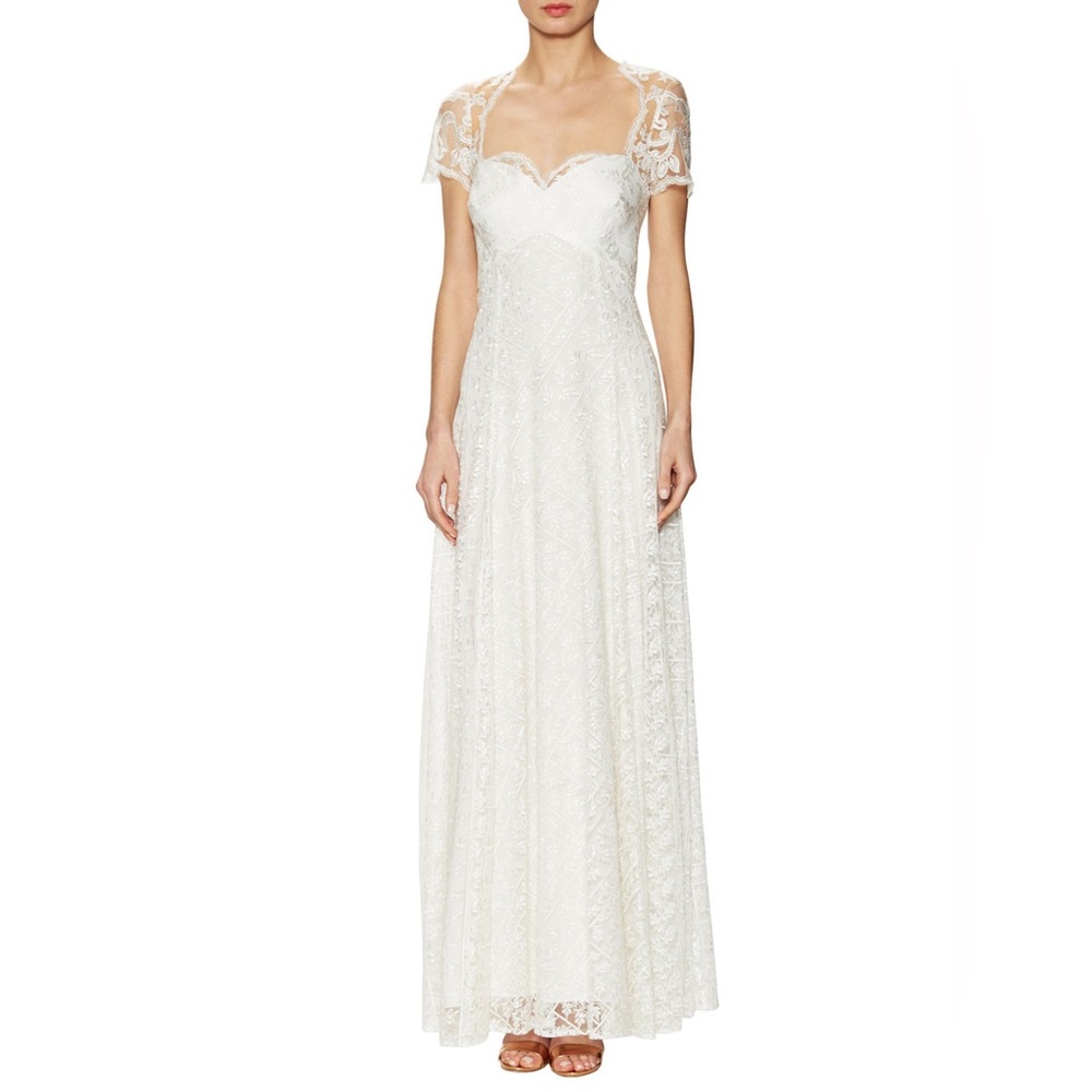 Marchesa Notte Ivory Lace Wedding Gown